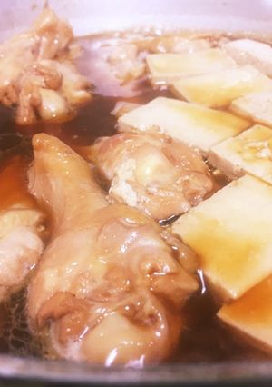 みつせ鶏手羽元煮！簡単、ヘルシー！-レシピのメイン写真