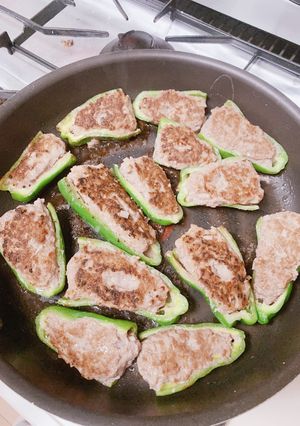 普通のピーマンの肉詰め-レシピのメイン写真
