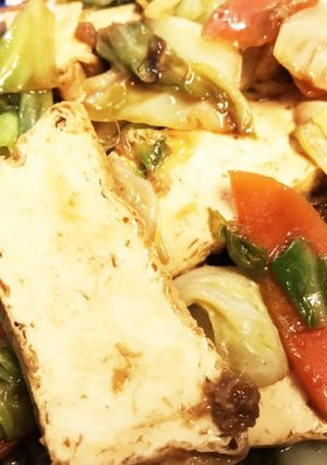 ベジ料理☆回鍋肉風厚揚げ野菜味噌炒め-レシピのメイン写真