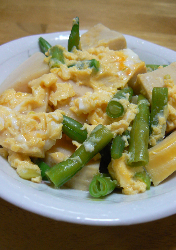 高野豆腐とたけのこの卵とじ-レシピのメイン写真