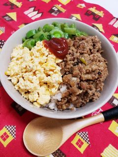 パパっと簡単!三色丼★-レシピのメイン写真