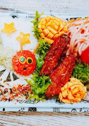 ☆はらぺこあおむし☆キャラ弁♪♪-レシピのメイン写真