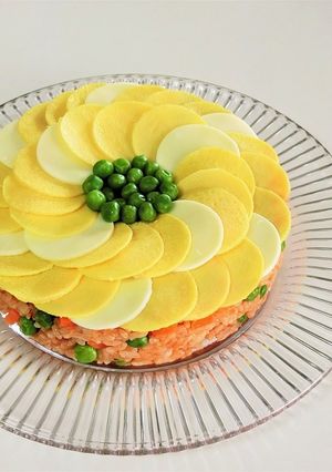 ひまわりのオムライスケーキ＊父の日-レシピのメイン写真