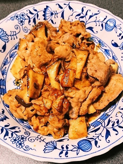 豚小間切れ肉とエリンギの焼肉のたれ炒め♪-レシピのメイン写真