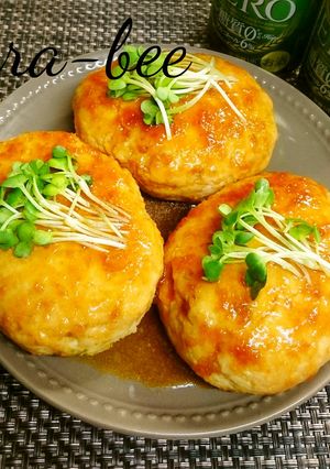 お豆腐キャベツ和風チーズハンバーグ-レシピのメイン写真