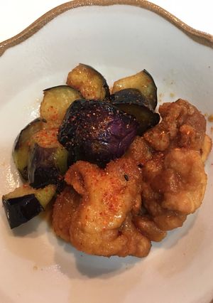鶏肉とナスの甘酢！おいしいですよ！-レシピのメイン写真