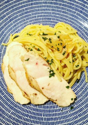 柚子胡椒香る◎鶏むね肉のペペロンチーノ-レシピのメイン写真