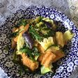 お揚げさんと野菜のジュワッと味噌炒め