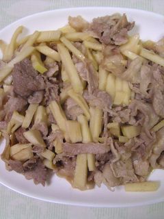 たけのこと豚バラの味噌炒め-レシピのメイン写真