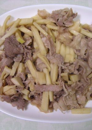 たけのこと豚バラの味噌炒め-レシピのメイン写真