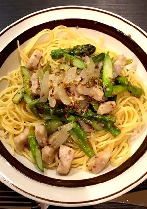 塩豚とアスパラガスのパスタ-レシピのメイン写真