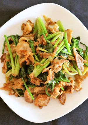 豚肉ほうれん草のブルコギ시금치불고기。-レシピのメイン写真