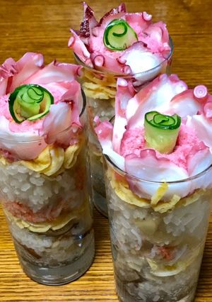 花束みたいなグラス寿司-レシピのメイン写真