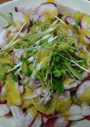 レタスがたっぷり食べれる冷しゃぶサラダ-レシピのメイン写真