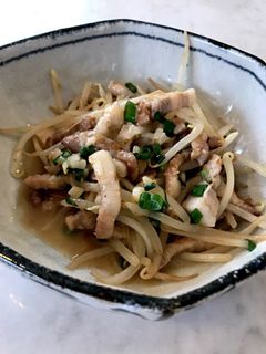 豚バラ肉ともやしのねぎ塩だれ炒め-レシピのメイン写真
