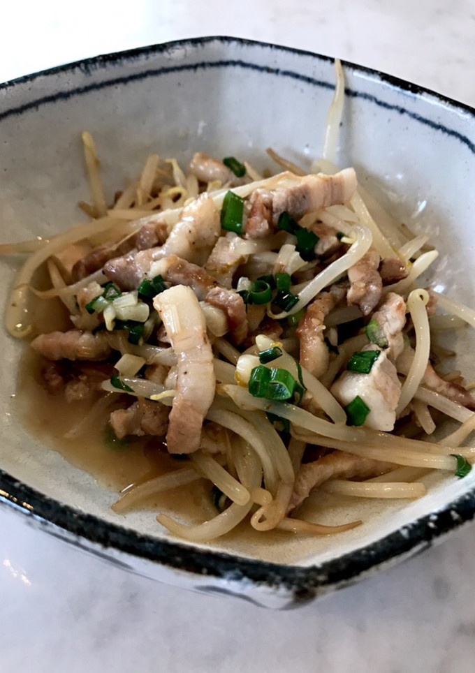 豚バラ肉ともやしのねぎ塩だれ炒め-レシピのメイン写真