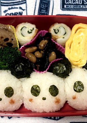 超簡単！パンダキャラ弁-レシピのメイン写真