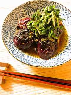 ☺めんつゆで簡単和食♪茄子の焼き浸し☺-レシピのメイン写真