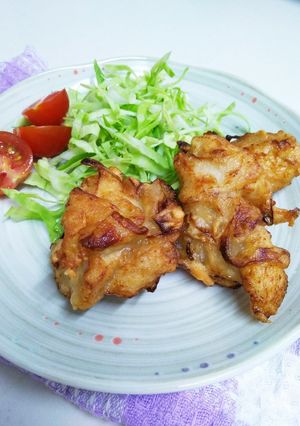 我が家の玉ねぎ入り唐揚げ♪-レシピのメイン写真