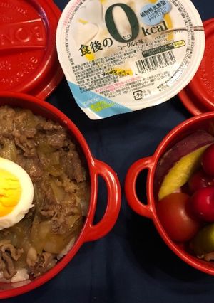 熱で食べてもらえなかった牛丼弁当-レシピのメイン写真