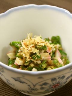 サッパリ一品☆オクラとかまぼこの梅肉和え-レシピのメイン写真