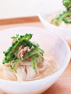 ゴーヤとツナの冷やしそうめん-レシピのメイン写真