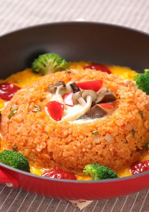 秋野菜のオープンオムライス-レシピのメイン写真