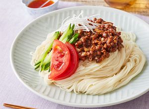 レンジで肉みそ風ジャージャー素麺 麺弁当-レシピのメイン写真