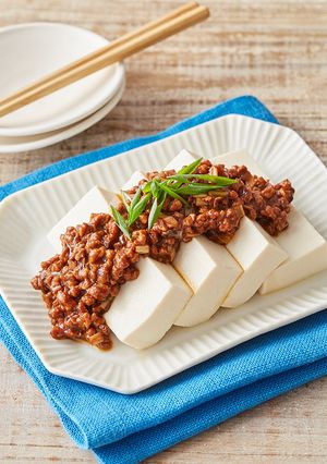 肉みそ風冷奴-レシピのメイン写真