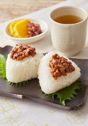 肉みそ風おにぎり-レシピのメイン写真