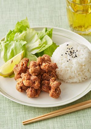 大豆のお肉でヘルシーから揚げプレート-レシピのメイン写真
