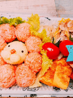 ポンデライオン♪♪キャラ弁♪♪簡単♪♪-レシピのメイン写真