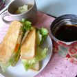 休日ブランチ用スピードホットサンド。
