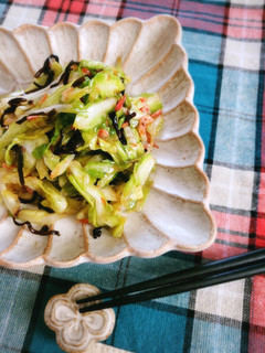 やみつき♡キャベツと小エビの塩昆布あえ-レシピのメイン写真