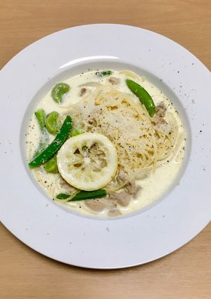 レモンクリームパスタ-レシピのメイン写真