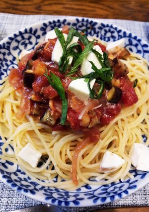 新たまねぎたっぷり!トマトの冷製パスタ-レシピのメイン写真