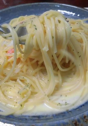 シーフードクリームソースパスタ-レシピのメイン写真