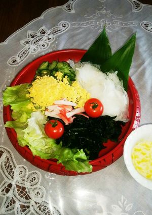 ワカメと夏野菜のサラダ-レシピのメイン写真