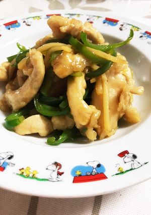 鶏胸肉でササっと！チンジャオロース-レシピのメイン写真