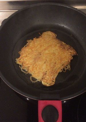 簡単！安い！楽！具なしかた焼きそば-レシピのメイン写真