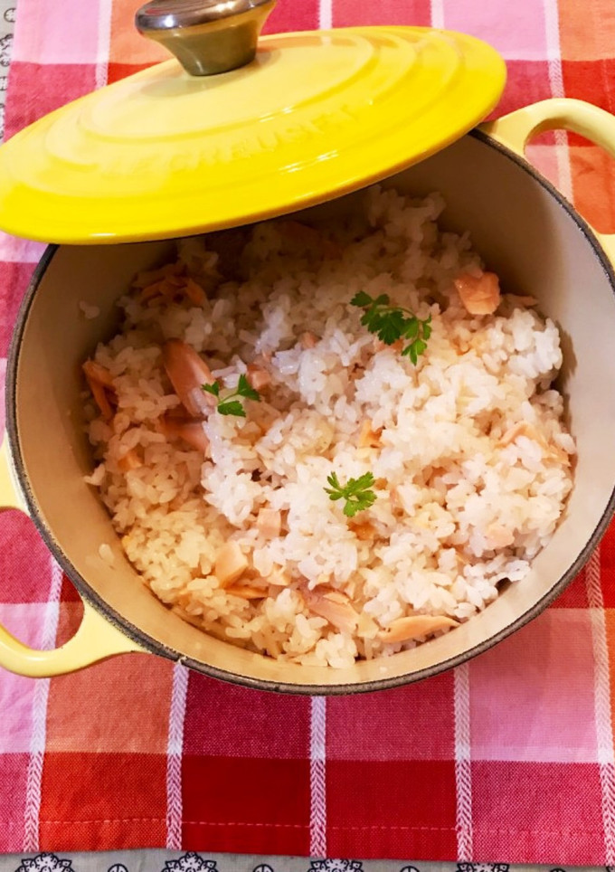 鮭の炊き込みご飯-レシピのメイン写真