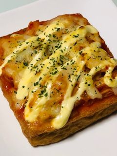 トースターで厚揚げキムチーズマヨ焼き-レシピのメイン写真