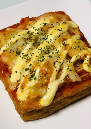 トースターで厚揚げキムチーズマヨ焼き-レシピのメイン写真