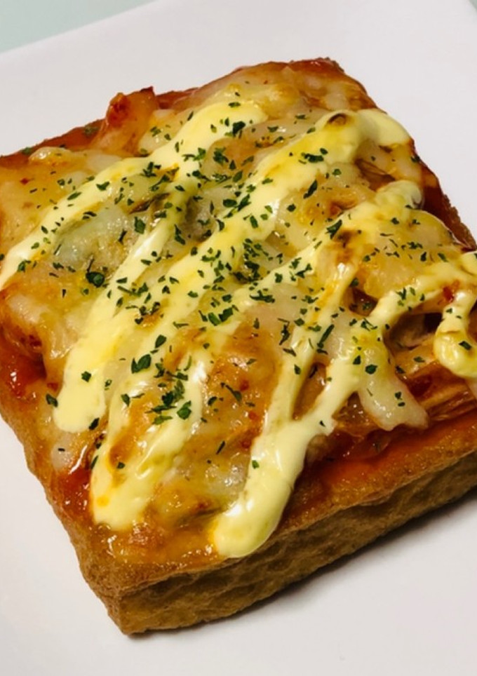 トースターで厚揚げキムチーズマヨ焼き-レシピのメイン写真
