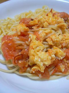 卵トマトパスタ-レシピのメイン写真