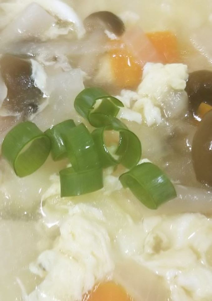 やさしい味の簡単卵スープ-レシピのメイン写真
