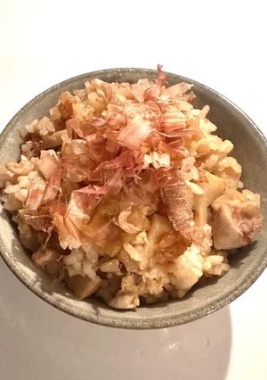 鶏肉と筍の煮物の炊き込みご飯-レシピのメイン写真