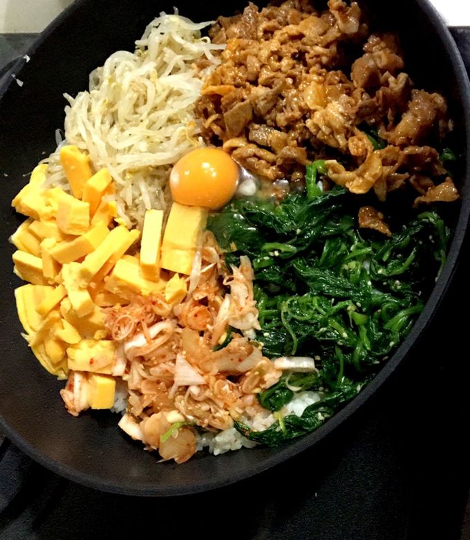 フライパン1つで簡単ビビンバ☆ by manaka_☆ 【クックパッド】 簡単