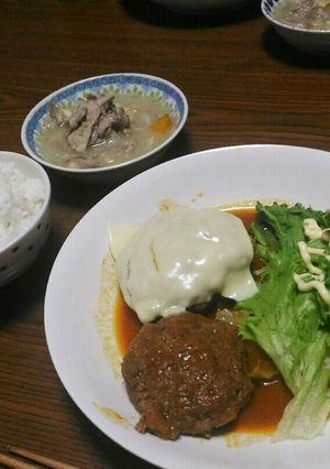 チーズハンバーグ-レシピのメイン写真