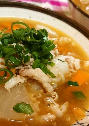 食欲UP～！【豚肉のピリ辛おかずスープ】-レシピのメイン写真